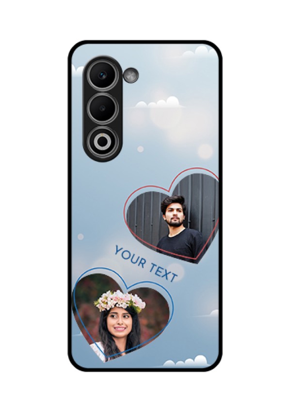 Oppo A5 5G Custom Glass Phone Case - Blue Color Couple Design
