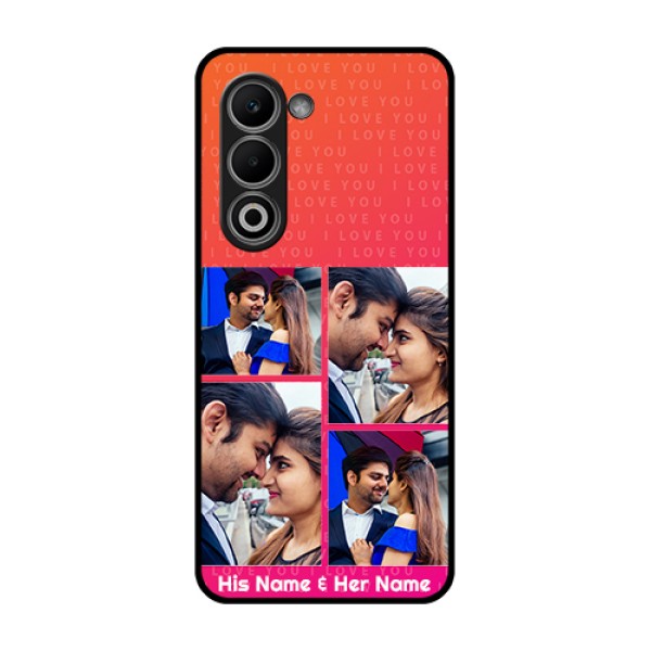 Oppo A5 5G Custom Glass Phone Case - I Love You Pink Design