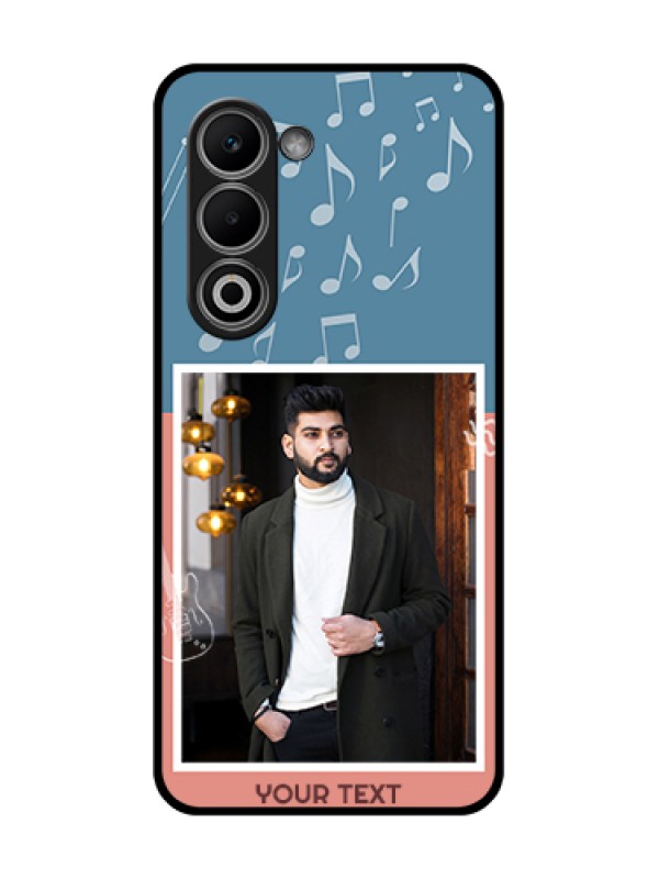 Custom Oppo A5 5G Custom Glass Phone Case - With Color Musical Note Design