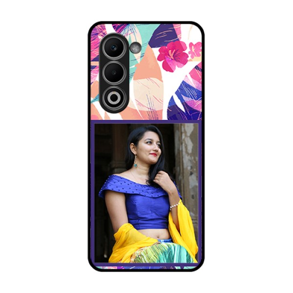 Oppo A5 5G Custom Glass Phone Case - Abstract Floral Design