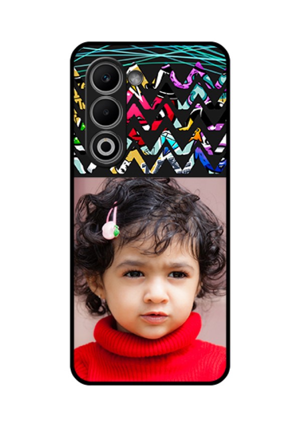 Oppo A5 5G Custom Glass Phone Case - Neon Abstract Design