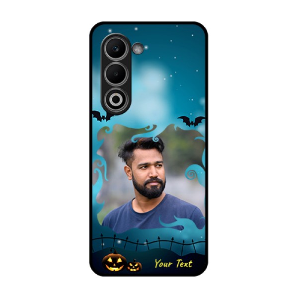 Oppo A5 5G Custom Glass Phone Case - Halloween Frame Design