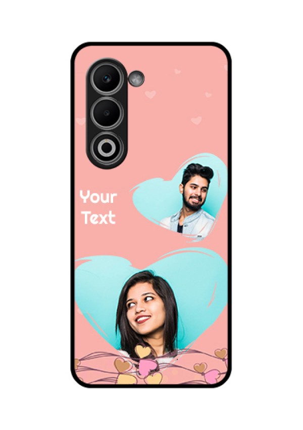 Oppo A5 5G Custom Glass Phone Case - Love Doodle Design