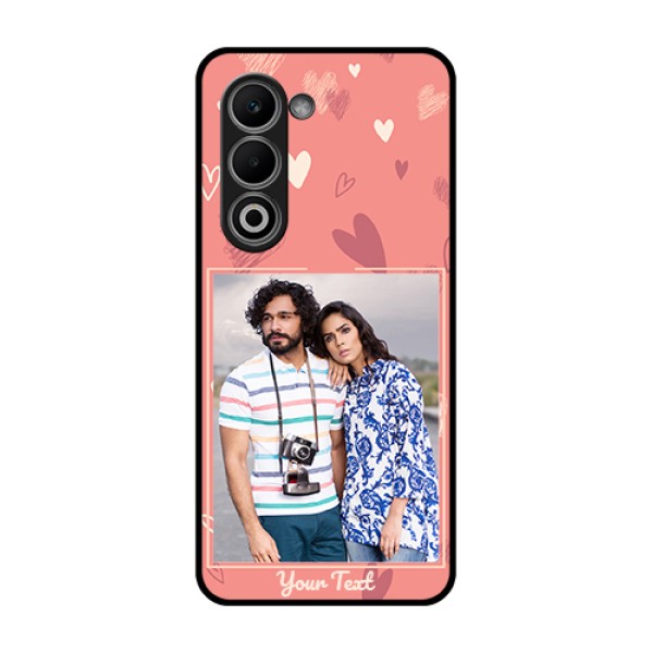 Oppo A5 5G Custom Glass Phone Case - Love Doodle Art Design