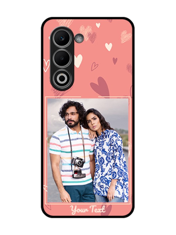 Custom Oppo A5 5G Custom Glass Phone Case - Love Doodle Art Design