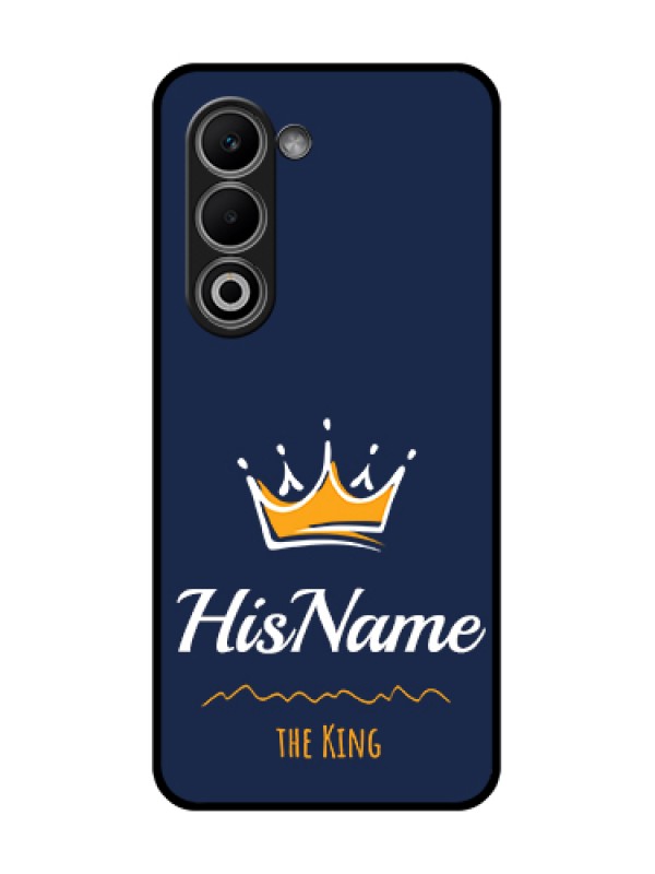 Custom Oppo A5 5G Custom Glass Phone Case - King With Name Design