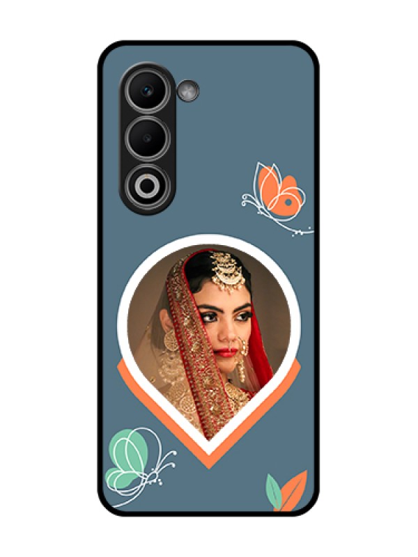 Custom Oppo A5 5G Custom Glass Phone Case - Droplet Butterflies Design