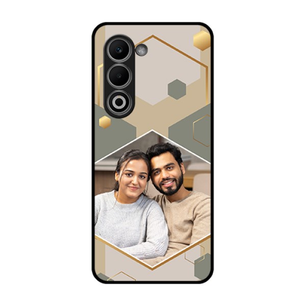 Oppo A5 5G Custom Glass Phone Case - Stylish Hexagon Pattern Design Oppo A5 5G Custom Glass Phone Case - Stylish Hexagon Pattern Design