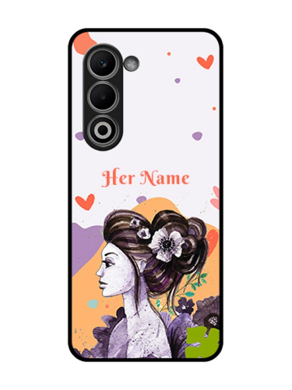 Custom Oppo A5 5G Custom Glass Phone Case - Woman And Nature Design