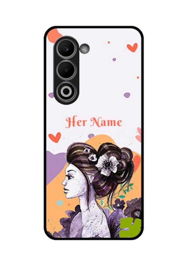Oppo A5 5G Custom Glass Phone Case - Woman And Nature Design