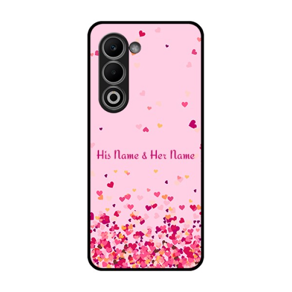 Oppo A5 5G Custom Glass Phone Case - Floating Hearts Design Oppo A5 5G Custom Glass Phone Case - Floating Hearts Design
