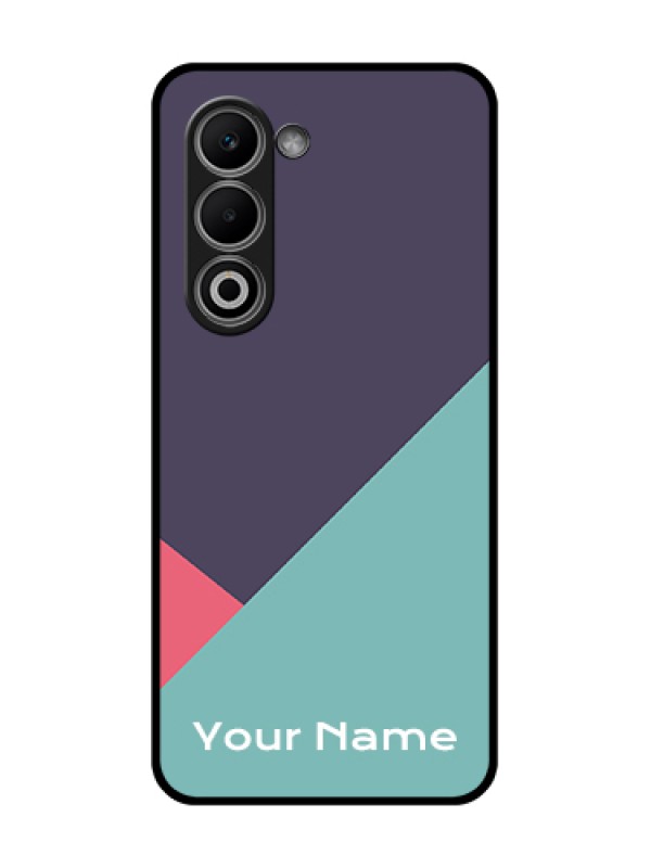 Custom Oppo A5 5G Custom Glass Phone Case - Tri Color Abstract Design