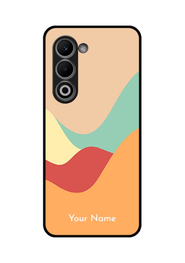 Oppo A5 5G Custom Glass Phone Case - Ocean Waves Multi - Colour Design