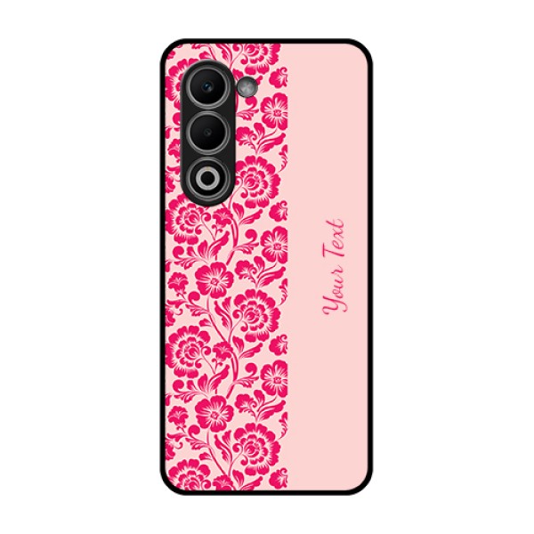 Oppo A5 5G Custom Glass Phone Case - Attractive Floral Pattern Design