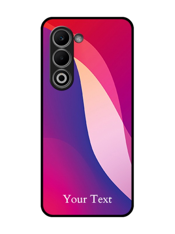 Custom Oppo A5 5G Custom Glass Phone Case - Digital Abstract Overlap Design