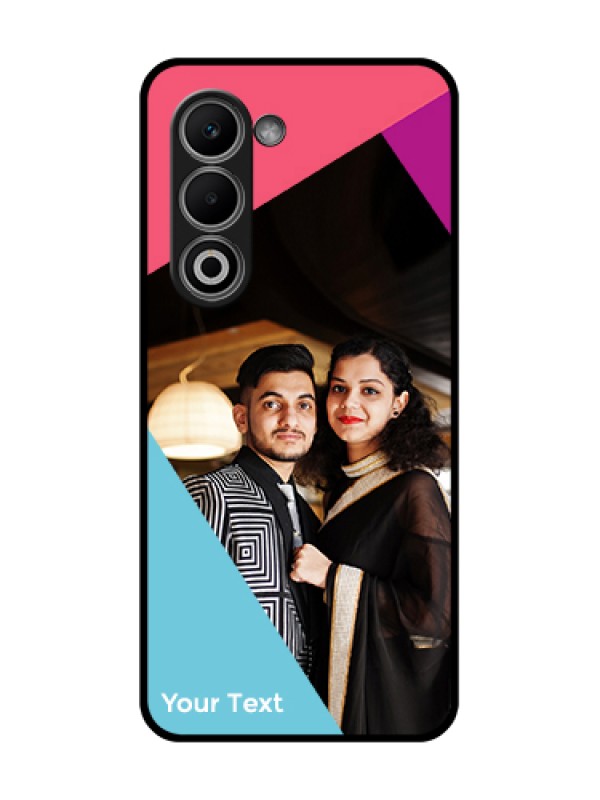 Custom Oppo A5 5G Custom Glass Phone Case - Stacked Triple Colour Design