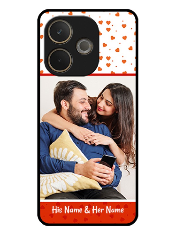 Custom Oppo A5 Pro 5G Custom Glass Phone Case - Orange Love Symbol Design