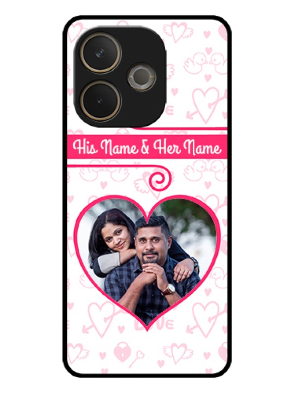 Custom Oppo A5 Pro 5G Custom Glass Phone Case - Heart Shape Love Design