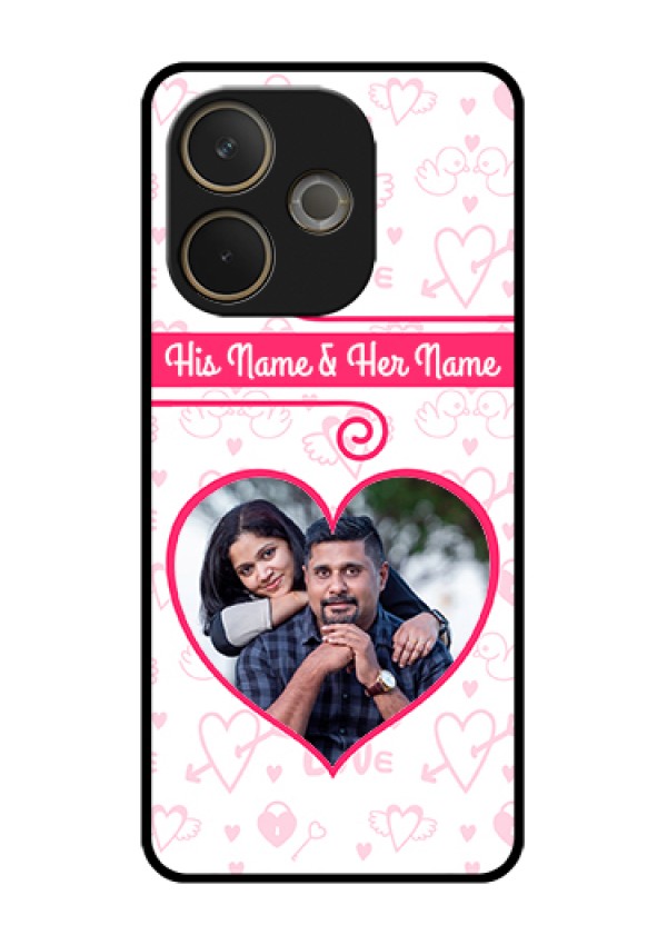 Oppo A5 Pro 5G Custom Glass Phone Case - Heart Shape Love Design