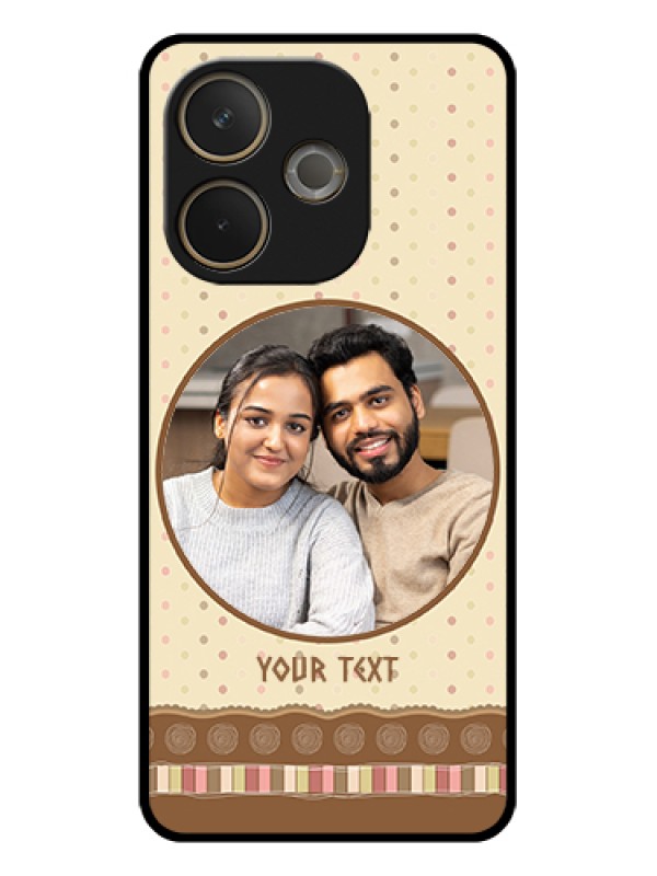 Custom Oppo A5 Pro 5G Custom Glass Phone Case - Brown Dotted Mobile Case Design