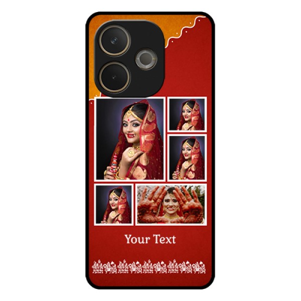 Oppo A5 Pro 5G Custom Glass Phone Case - Wedding Pic Upload Design