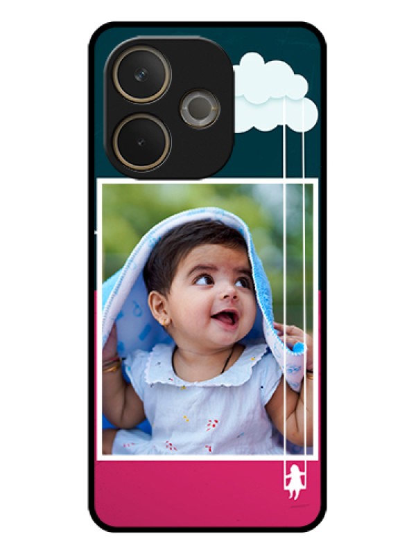 Custom Oppo A5 Pro 5G Custom Glass Phone Case - Cute Girl With Cloud Design