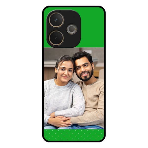Oppo A5 Pro 5G Custom Glass Phone Case - Green Pattern Design