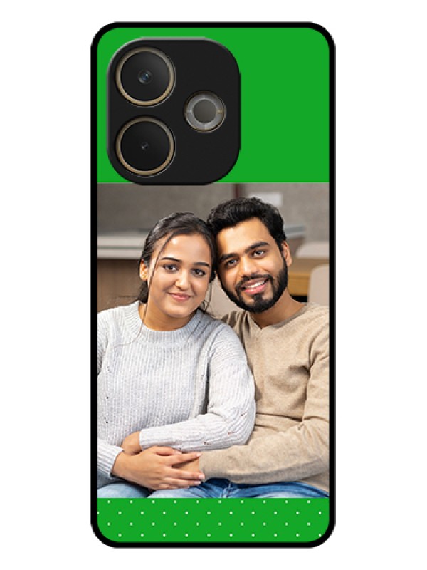 Custom Oppo A5 Pro 5G Custom Glass Phone Case - Green Pattern Design