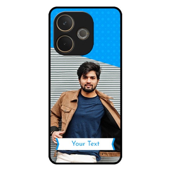 Oppo A5 Pro 5G Custom Glass Phone Case - Simple Blue Color Design