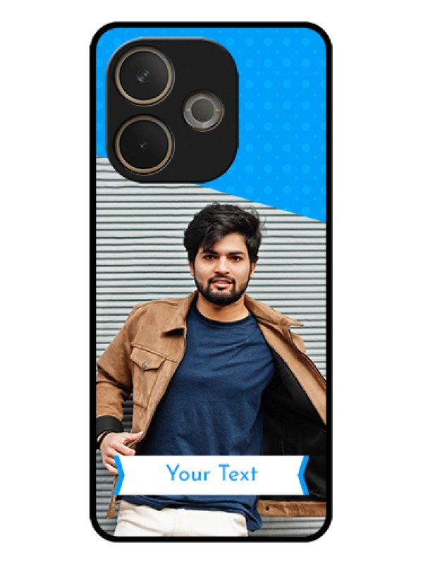 Custom Oppo A5 Pro 5G Custom Glass Phone Case - Simple Blue Color Design