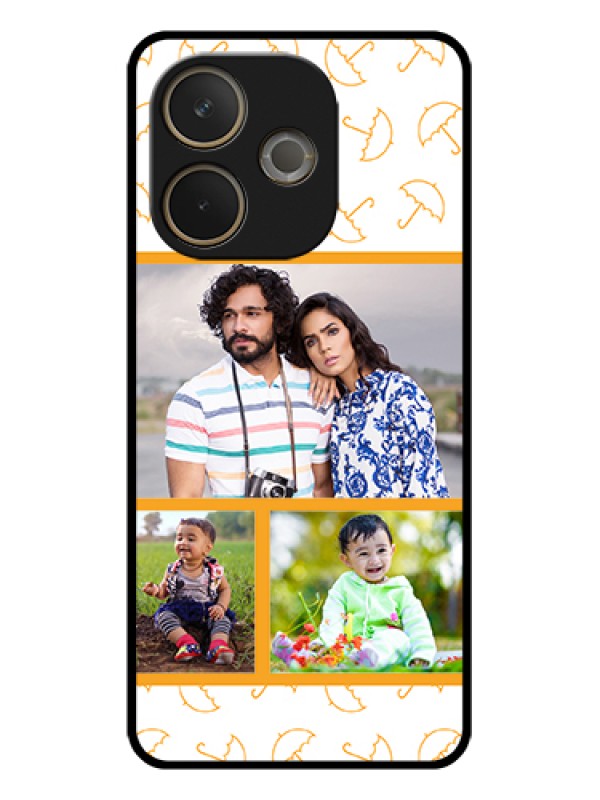 Custom Oppo A5 Pro 5G Custom Glass Phone Case - Yellow Pattern Design