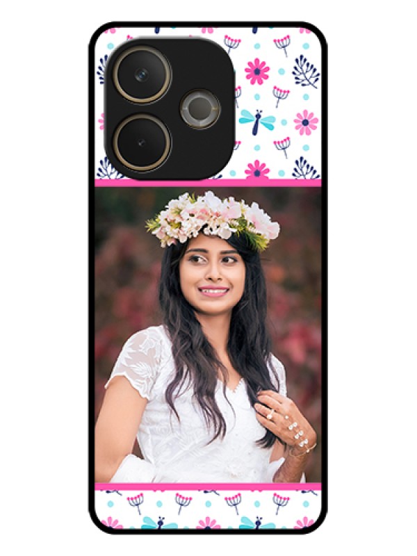 Custom Oppo A5 Pro 5G Custom Glass Phone Case - Colorful Flower Design