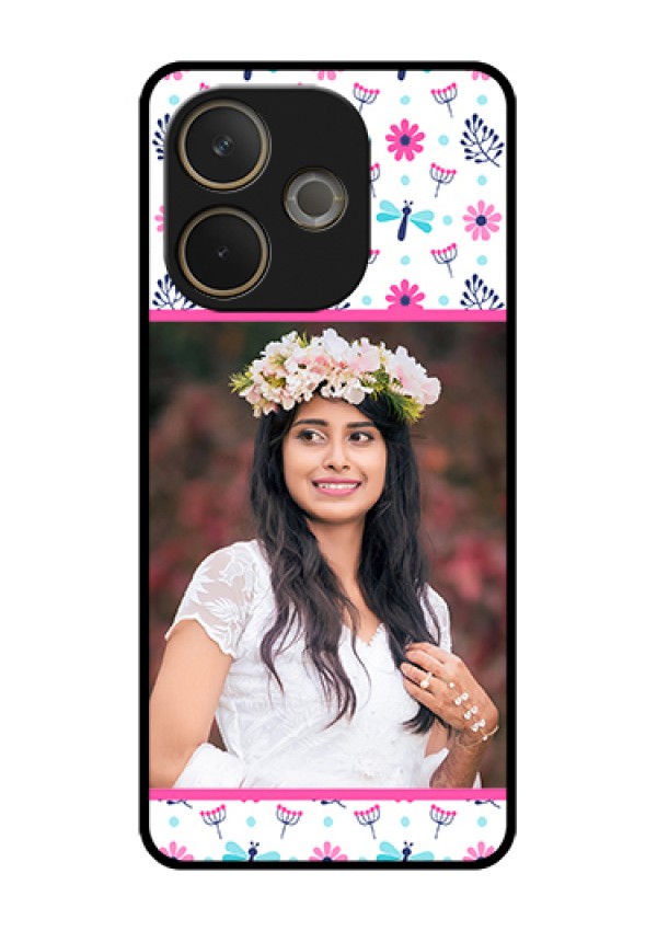 Oppo A5 Pro 5G Custom Glass Phone Case - Colorful Flower Design