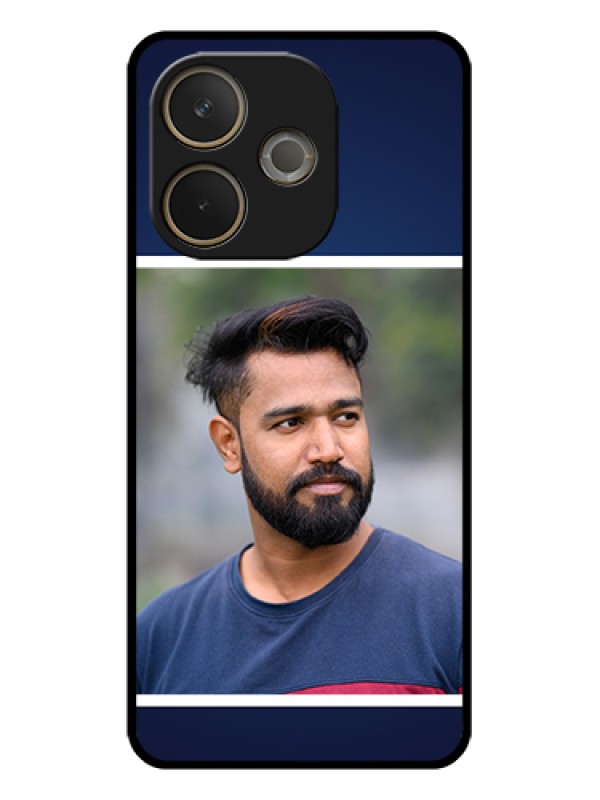 Custom Oppo A5 Pro 5G Custom Glass Phone Case - Simple Royal Blue Design