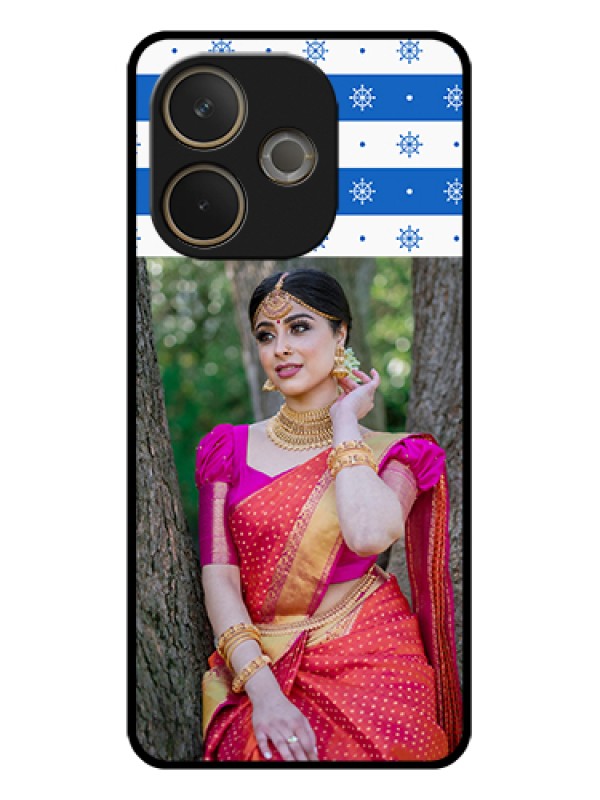 Custom Oppo A5 Pro 5G Custom Glass Phone Case - Snow Pattern Design