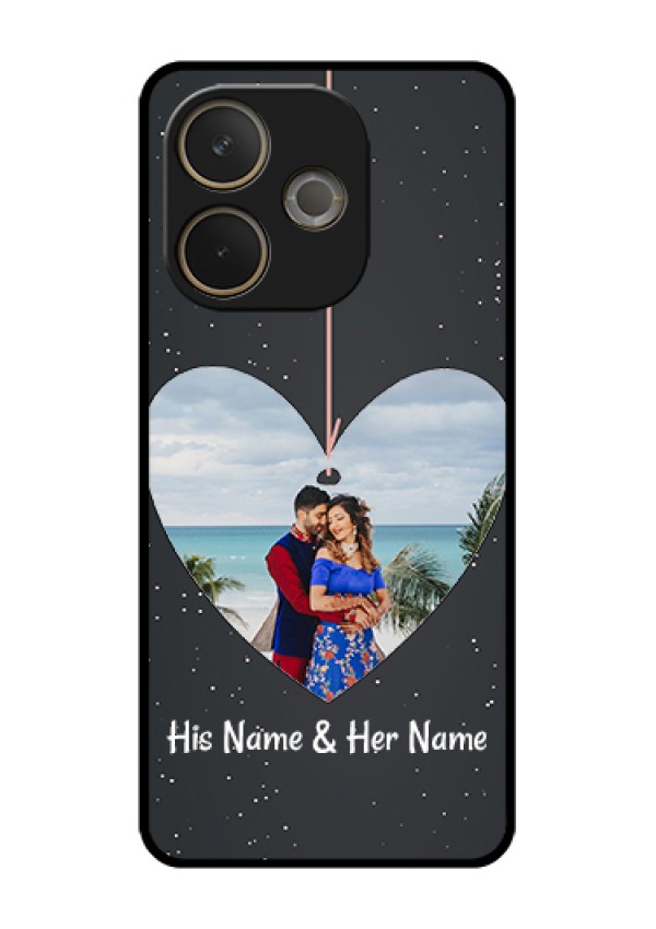 Oppo A5 Pro 5G Custom Glass Phone Case - Hanging Heart Design