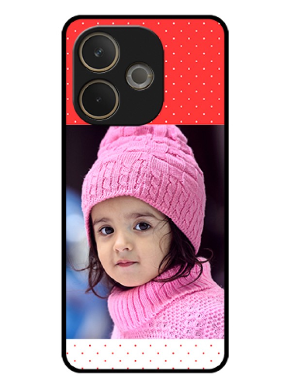 Custom Oppo A5 Pro 5G Custom Glass Phone Case - Red Pattern Design