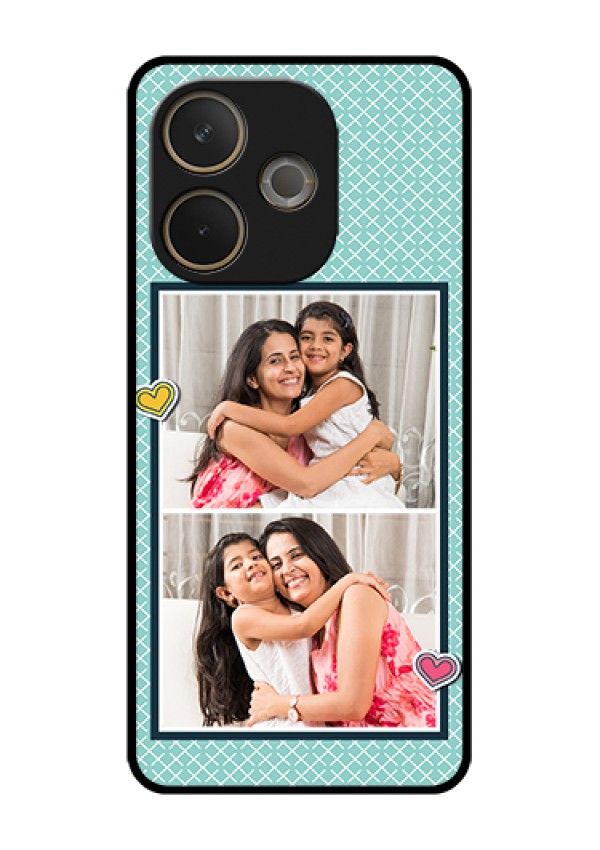 Oppo A5 Pro 5G Custom Glass Phone Case - 2 Image Holder With Pattern Design
