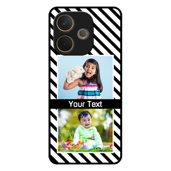 Oppo A5 Pro 5G Custom Glass Phone Case - Black And White Stripes Design Oppo A5 Pro 5G Custom Glass Phone Case - Black And White Stripes Design