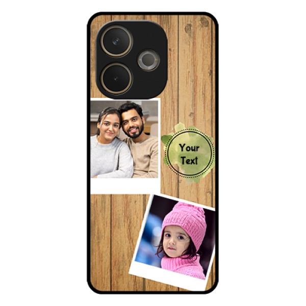 Oppo A5 Pro 5G Custom Glass Phone Case - Wooden Texture Design