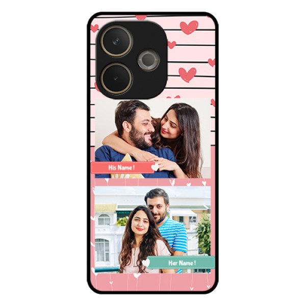 Oppo A5 Pro 5G Custom Glass Phone Case - Photo With Heart Design