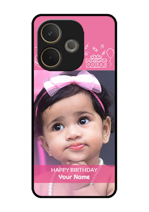Oppo A5 Pro 5G Custom Glass Phone Case - With Birthday Line Art Design