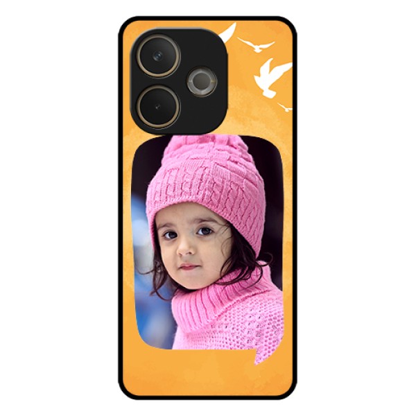 Oppo A5 Pro 5G Custom Glass Phone Case - Water Color Design With Bird Icons Oppo A5 Pro 5G Custom Glass Phone Case - Water Color Design With Bird Icons