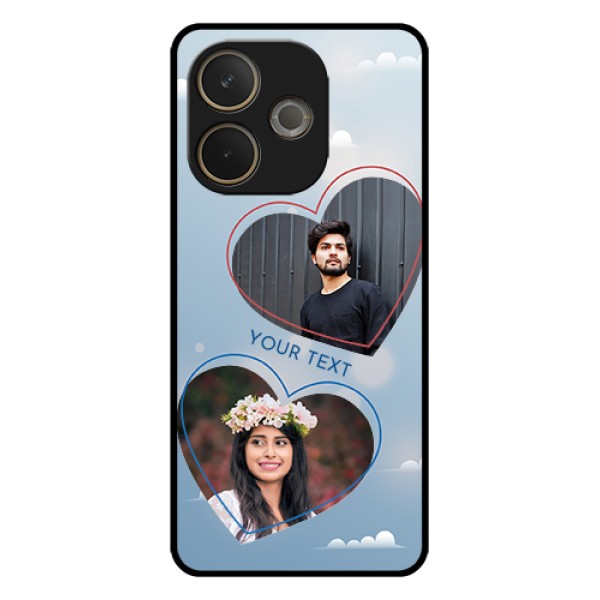 Oppo A5 Pro 5G Custom Glass Phone Case - Blue Color Couple Design