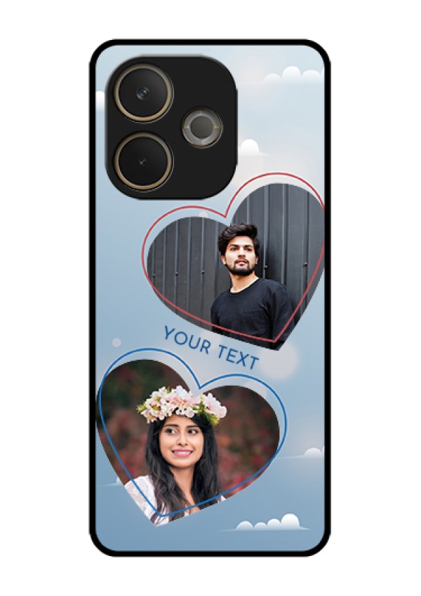 Oppo A5 Pro 5G Custom Glass Phone Case - Blue Color Couple Design