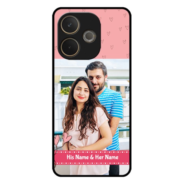 Oppo A5 Pro 5G Custom Glass Phone Case - Love Design Peach Color Oppo A5 Pro 5G Custom Glass Phone Case - Love Design Peach Color