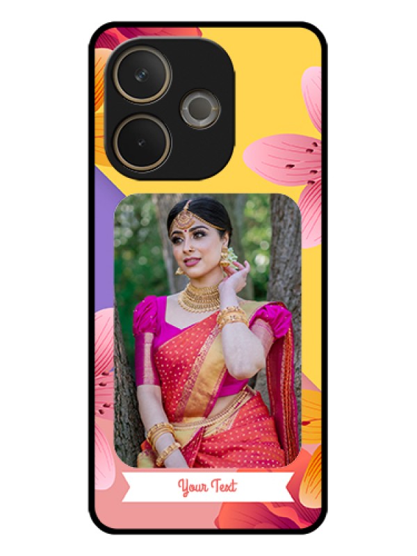 Custom Oppo A5 Pro 5G Custom Glass Phone Case - 3 Image With Vintage Floral Design