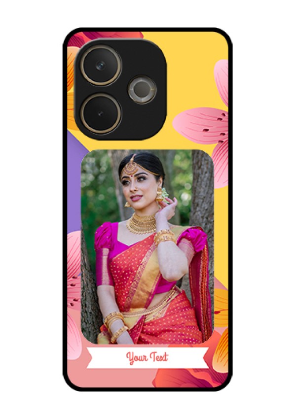 Oppo A5 Pro 5G Custom Glass Phone Case - 3 Image With Vintage Floral Design