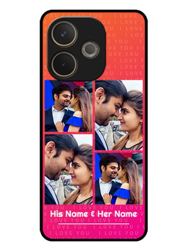 Custom Oppo A5 Pro 5G Custom Glass Phone Case - I Love You Pink Design