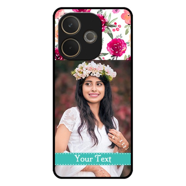 Oppo A5 Pro 5G Custom Glass Phone Case - Water Colors Floral Design Oppo A5 Pro 5G Custom Glass Phone Case - Water Colors Floral Design
